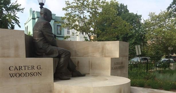 Photo of Carter G. Woodson memorial