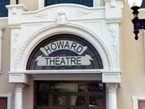 Photo of Howard Theatre Restoration - front facade of the historic building and decoractive arched entrance